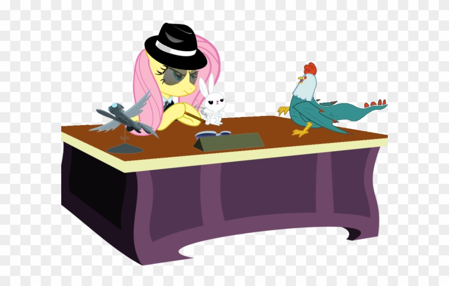 Desk Clipart Boss Desk - Png Download