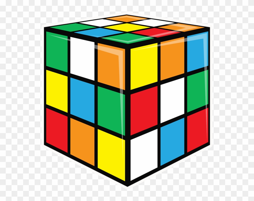 80's Rubik's Cube Png Clipart