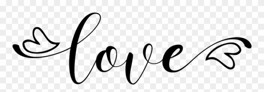 #love #lovetext #calligraphy #valentinesday #heart - Calligraphy Clipart