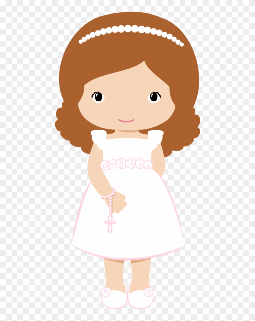 13 136166 First Communion Girl Clipart Clip First Communion - Muñecas De Primera Comunion Png Transparent Png