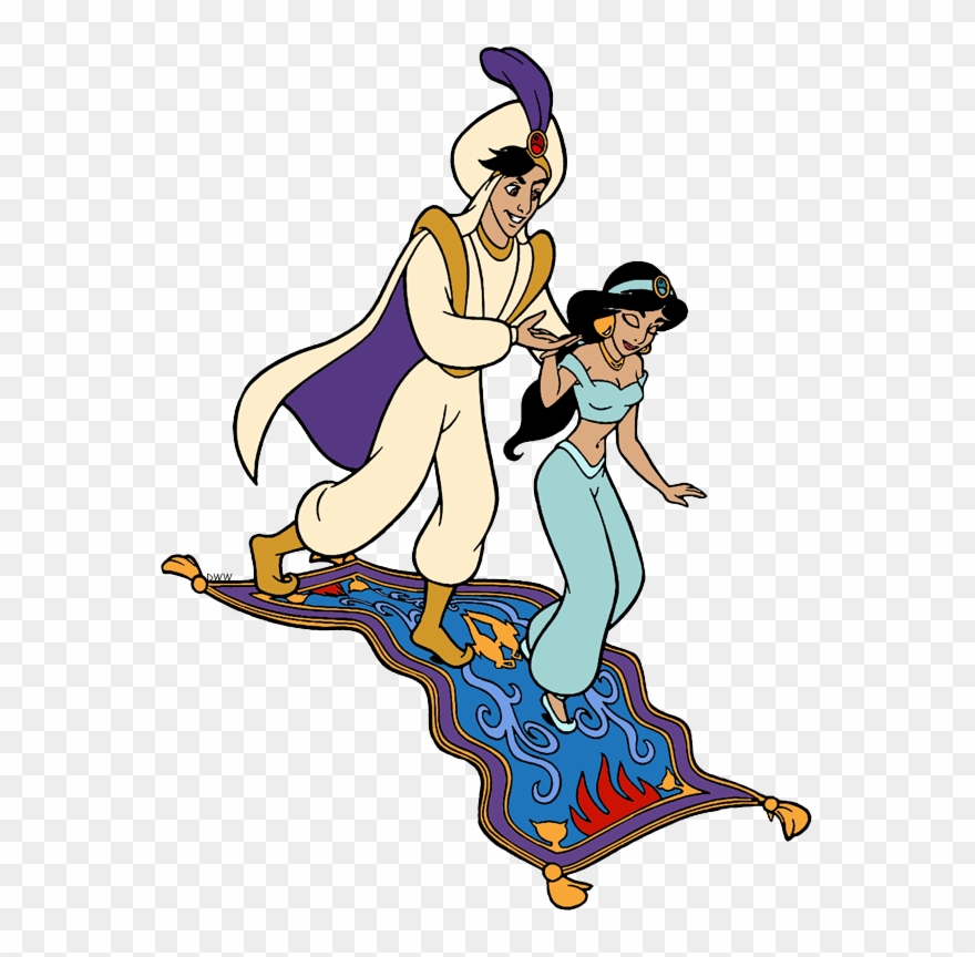 Aladdin And Jasmine Clip Art - Aladdin And Jasmine - Png Download