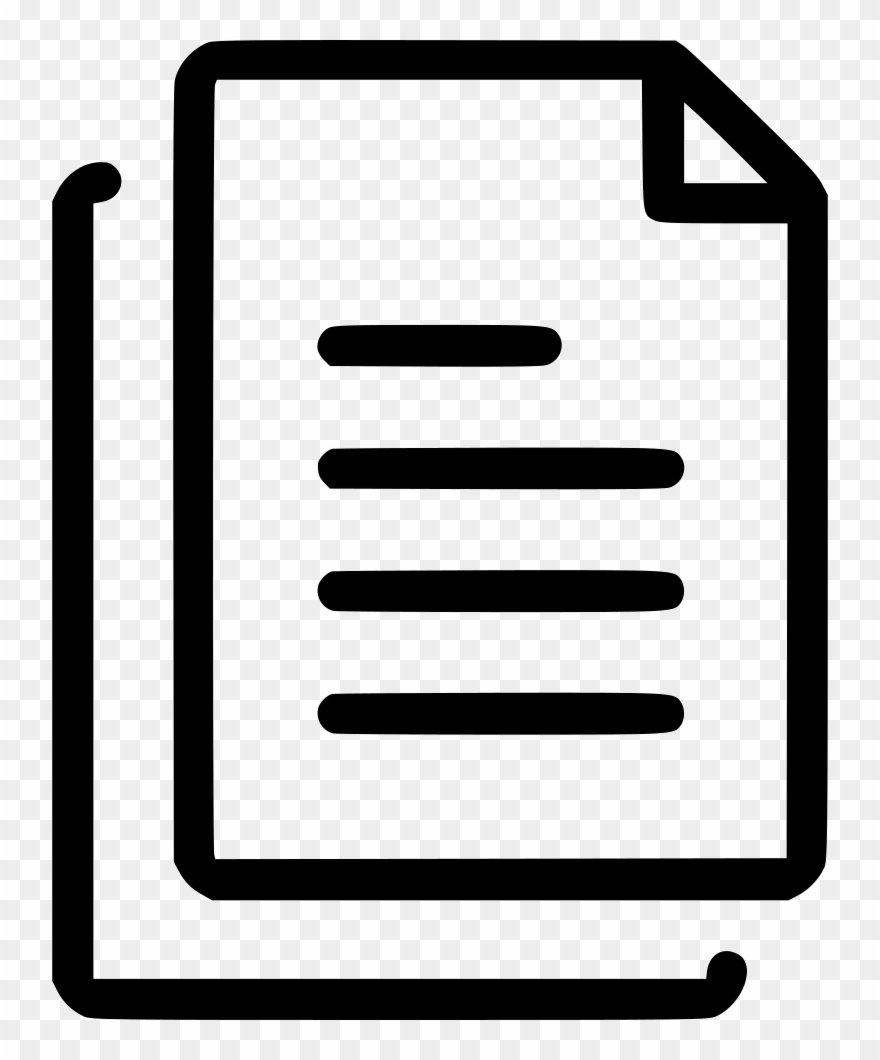 Paper Document File Word Copy Archive Comments - Icon Clipart