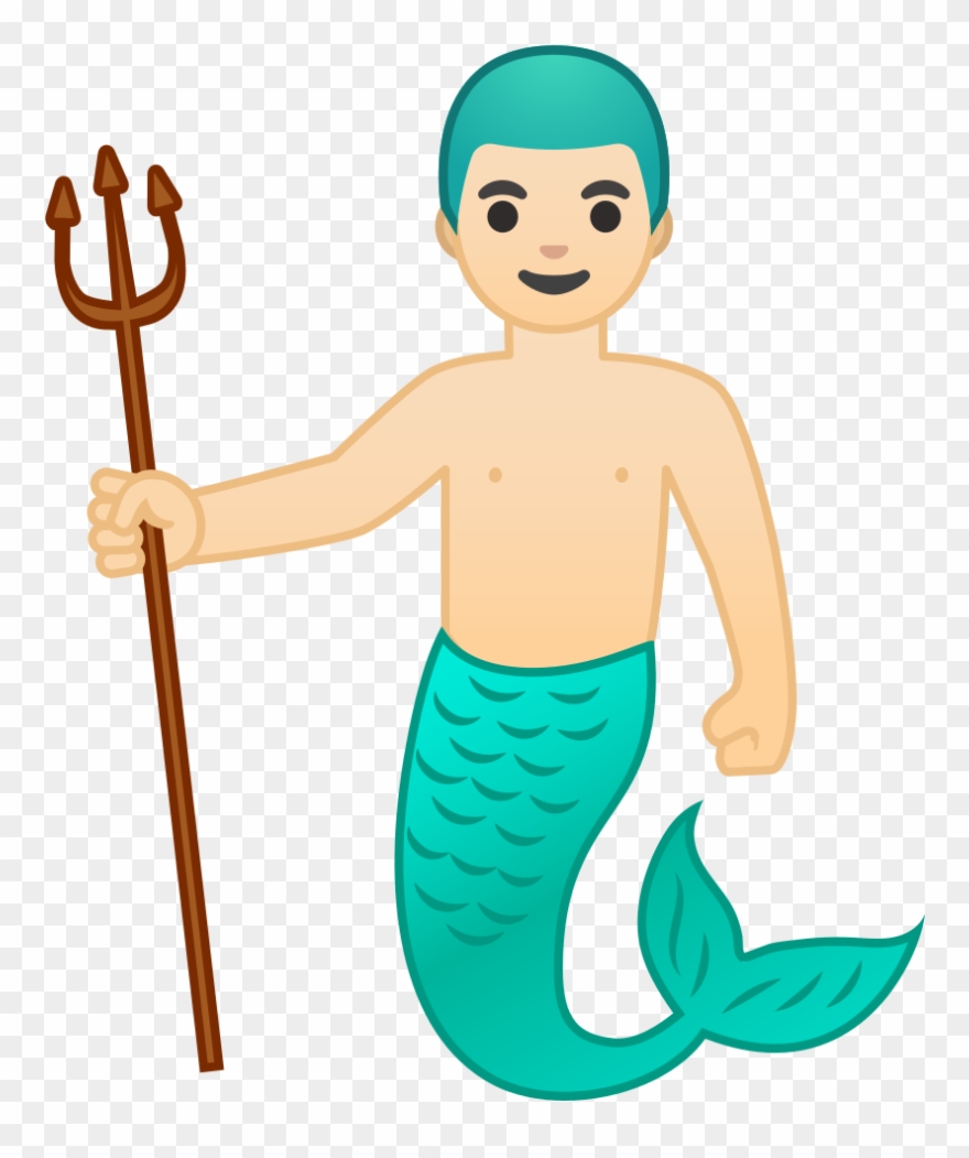 Download Svg Download Png - Merman Emoji Clipart