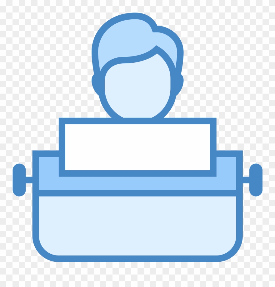 User Typing Using Typewriter Icon - Cambiar De Usuario Icono Clipart