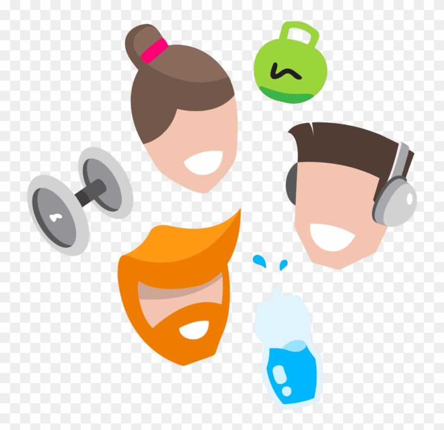 Do The People That Train At The Gym Have Similar Fitness Clipart