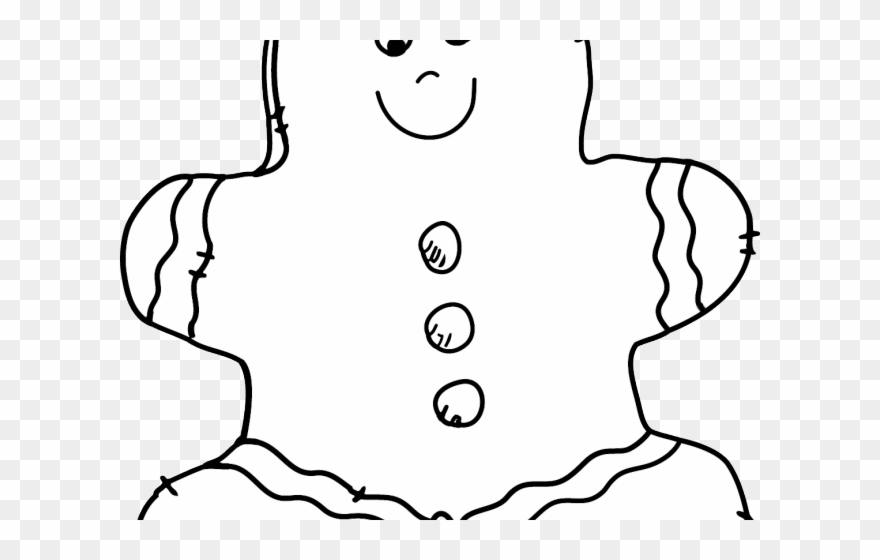 Christmas Clipart Clipart Black And White - Lebkuchen Clipart Schwarz Weiß - Png Download