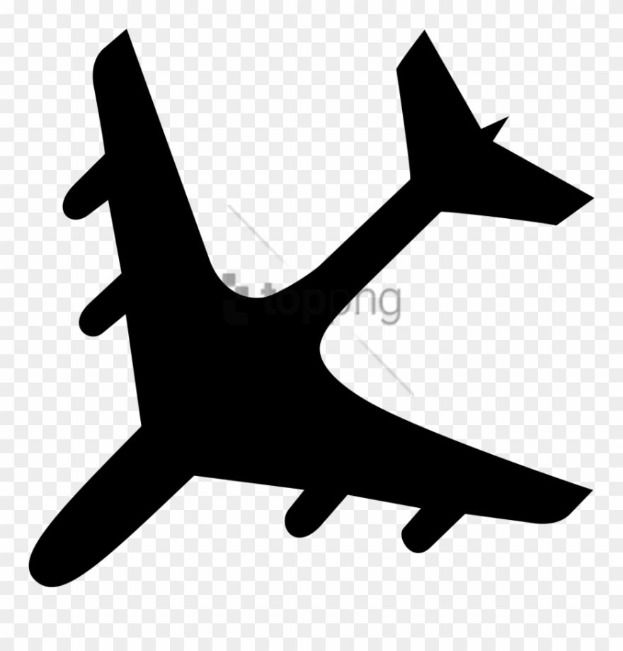 Free Png Download Airplane Black Png Images Background - Airplane Icon Clipart