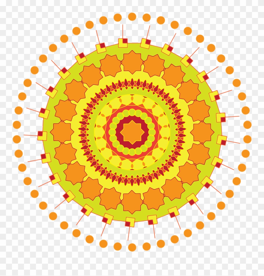 Mandala Swirl Geometric - Namaste Png Clipart