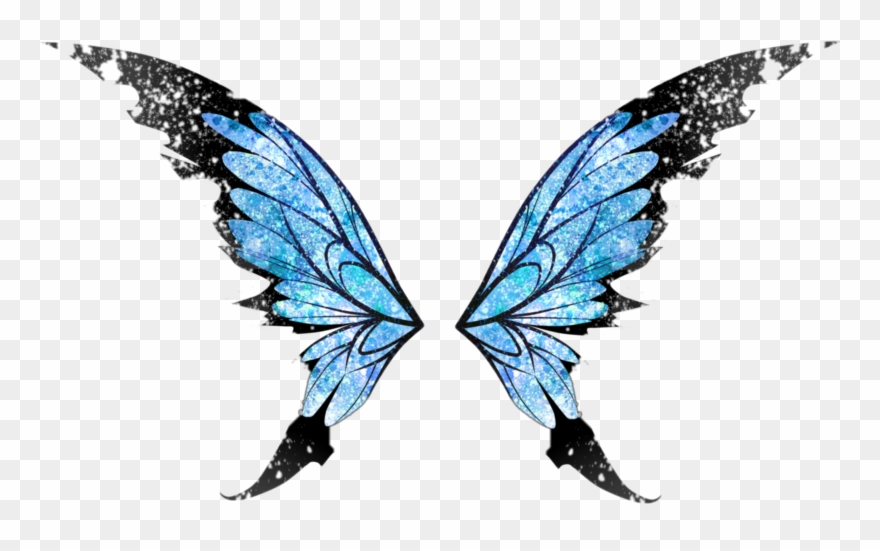 Largest Collection Of Free To Edit Butterflywings Stickers - Green Butterfly Wings Transparent Clipart