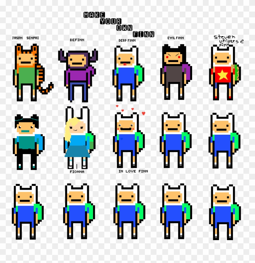 Draw Your Own Finn - Zombie Finn Clipart