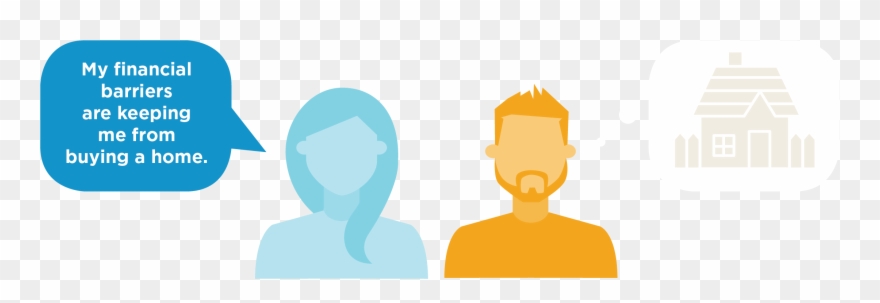 If You Want To Own A Home, But You Have Credit Barriers - Illustration Clipart