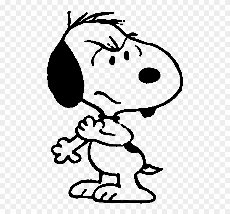 Snoopy Serious By Bradsnoopy97 - Cartoon Clipart