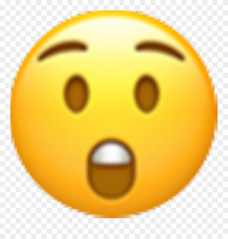 Transparent Wow Emoji - Smiley Clipart