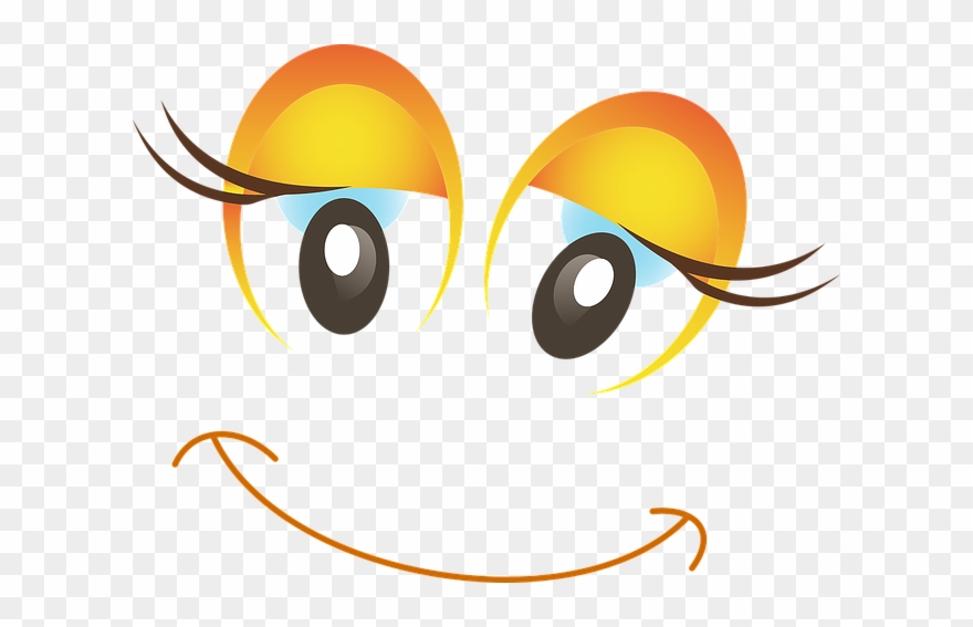 Happy, Female, Woman, Girl, Smiley, Emoticon, Emoji - Ojos Y Sonrisa Png Clipart