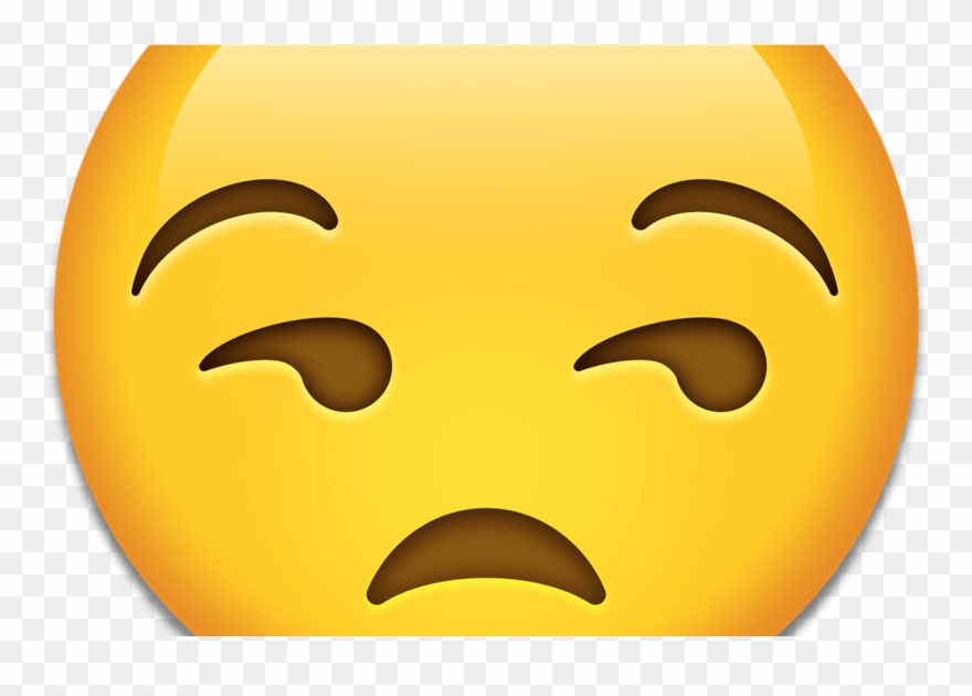 Emoji Clear Backround Hot - Huge Unamused Emoji Clipart