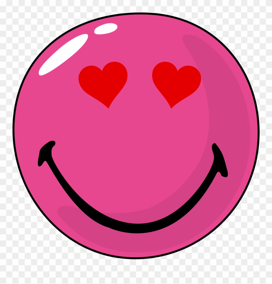 Loved Face Smiley Clipart - Circle - Png Download