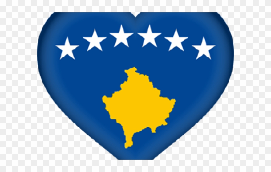 Kosovo Clipart Eps - Flag Blue With Stars - Png Download