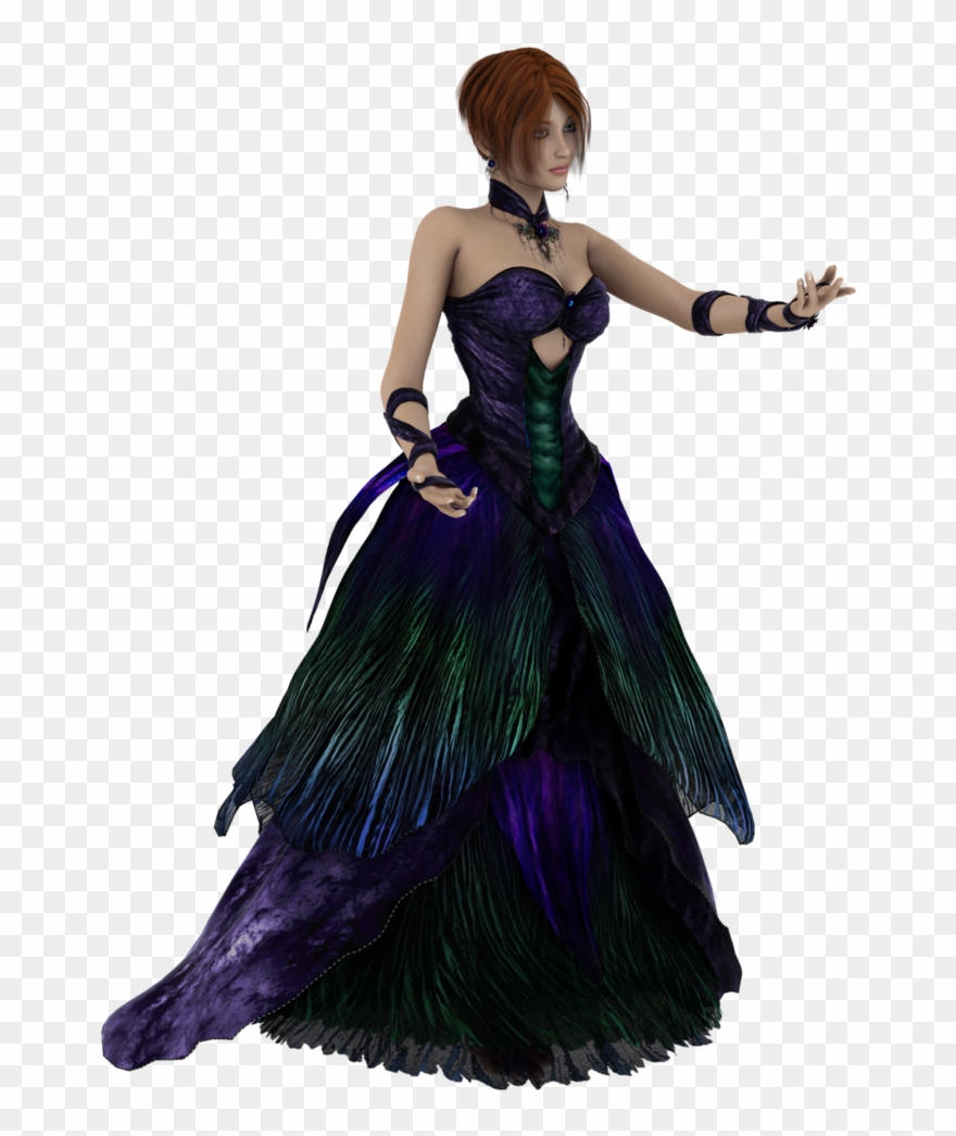 Fantasy Girl Clipart Vector - Cocktail Dress - Png Download