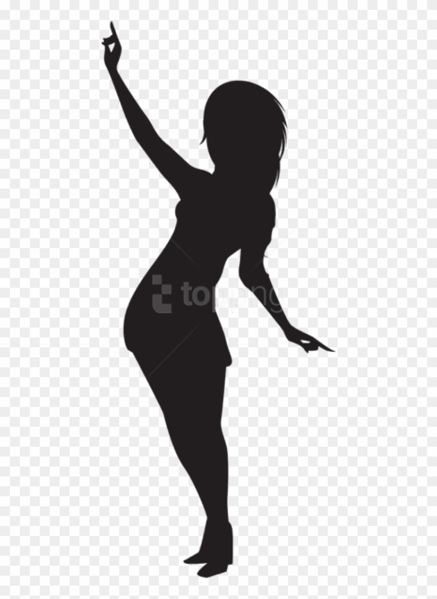 Free Png Dancing Girl Silhouette Png Png - Girl Silhouette Transparent Background Clipart