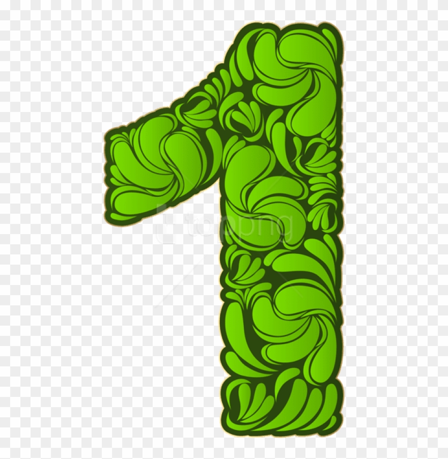 Free Png Download Number One Green Clipart Png Photo - Illustration Transparent Png