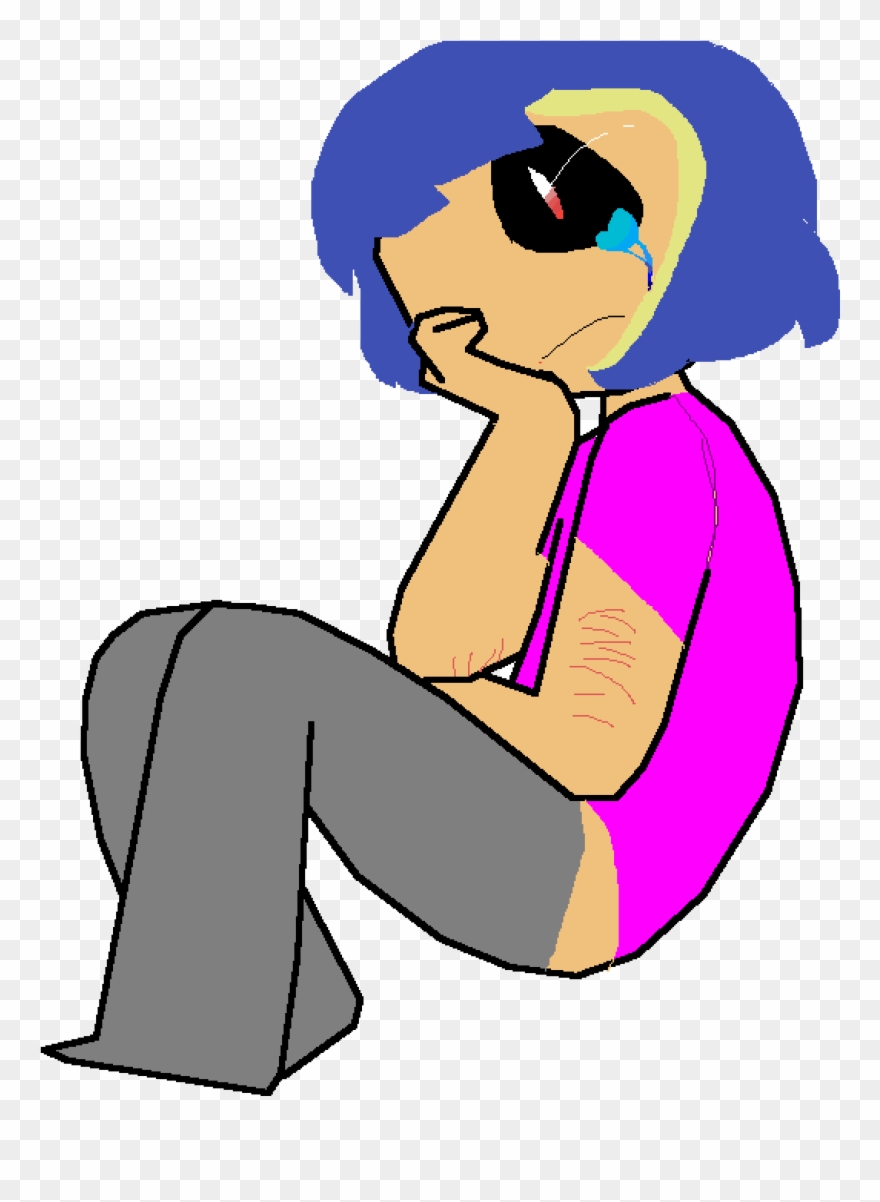 Beatrice Feeling Depressed - Cartoon Clipart
