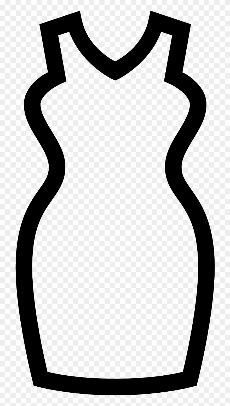 Little Black Dress Icon In Iphone Style - Icon Clipart