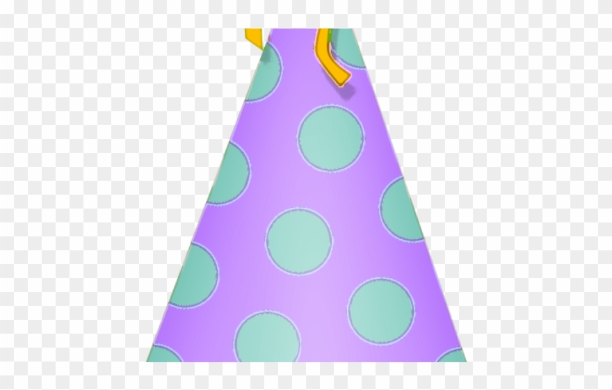 Birthday Hat Clipart Summer Birthday - Polka Dot - Png Download