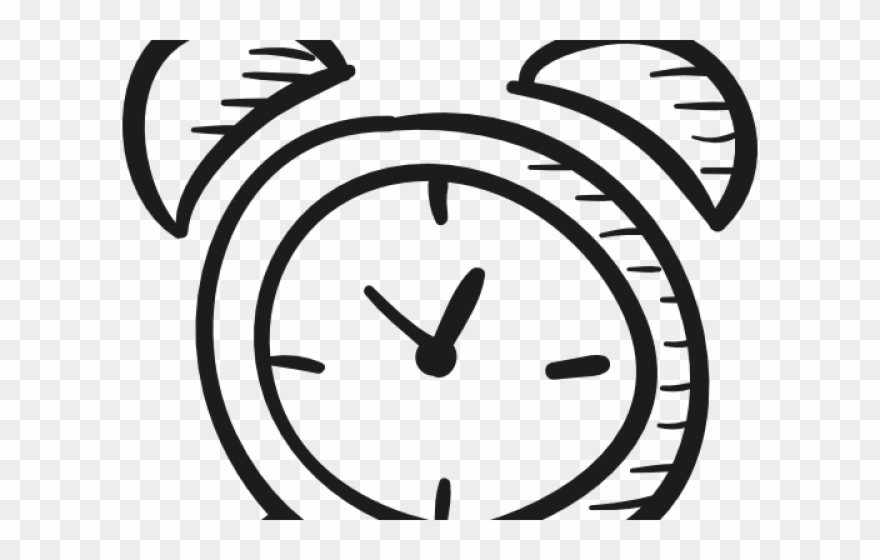 Crazy Clipart Clock - Alarm Clock Drawing Easy - Png Download