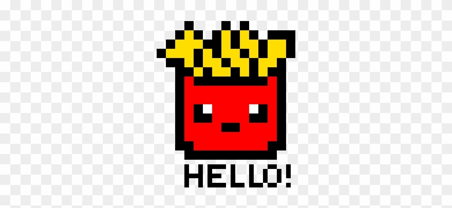 Hi French Fries - Cartoon Clipart