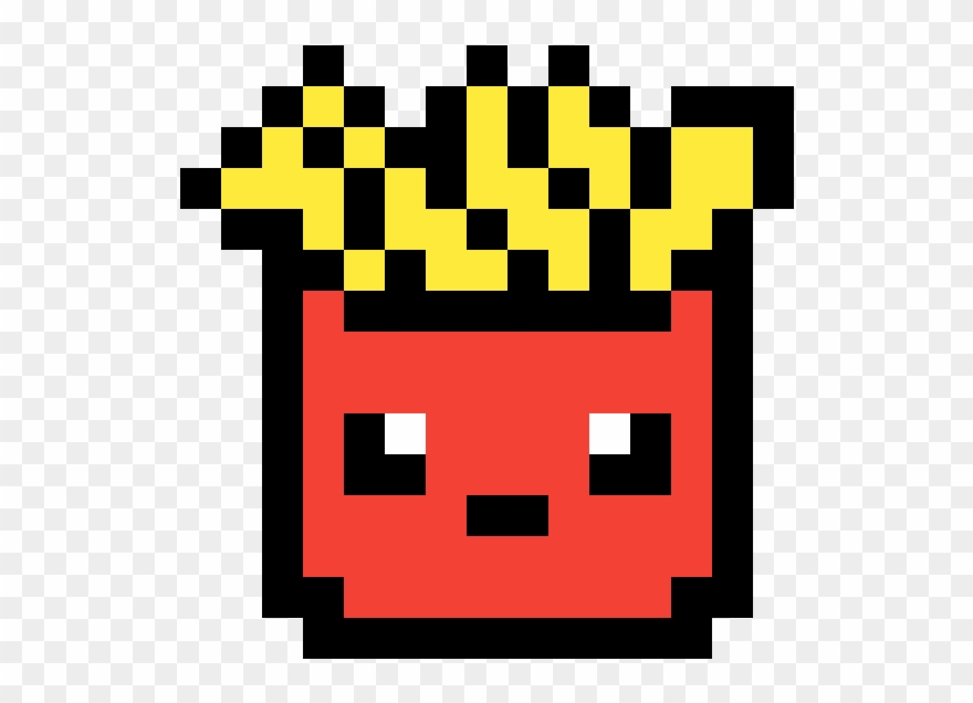 French Fries - Mcdonalds Pixel Art Clipart