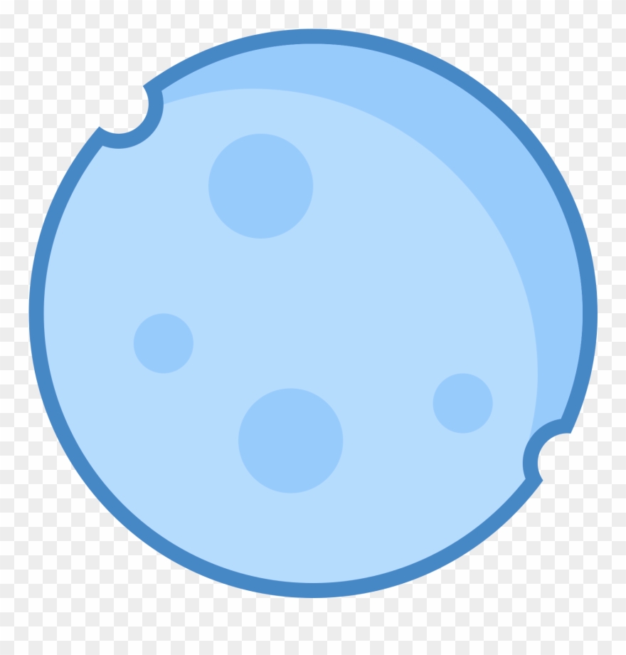 New Moon Icon - Circle Clipart