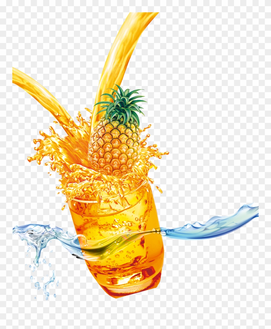 Pin By Pngsector On Pineapple Clip Art & Pineapple - Transparent Pineapple Juice Png