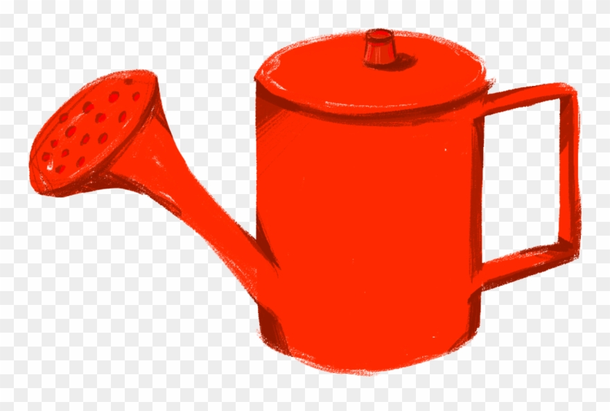 Red Hand Drawn Cartoon Shower Png And Psd - Teapot Clipart