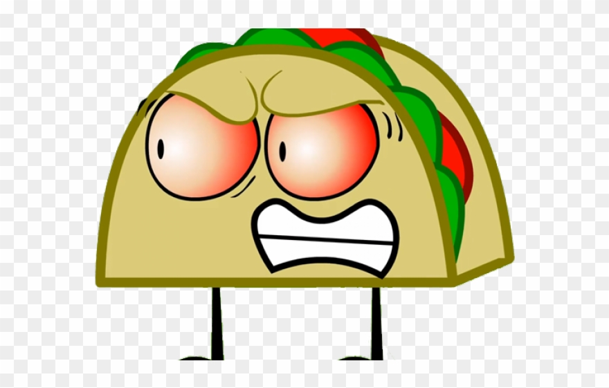 Tacos Clipart Talking - Cartoon Tacos Mad - Png Download