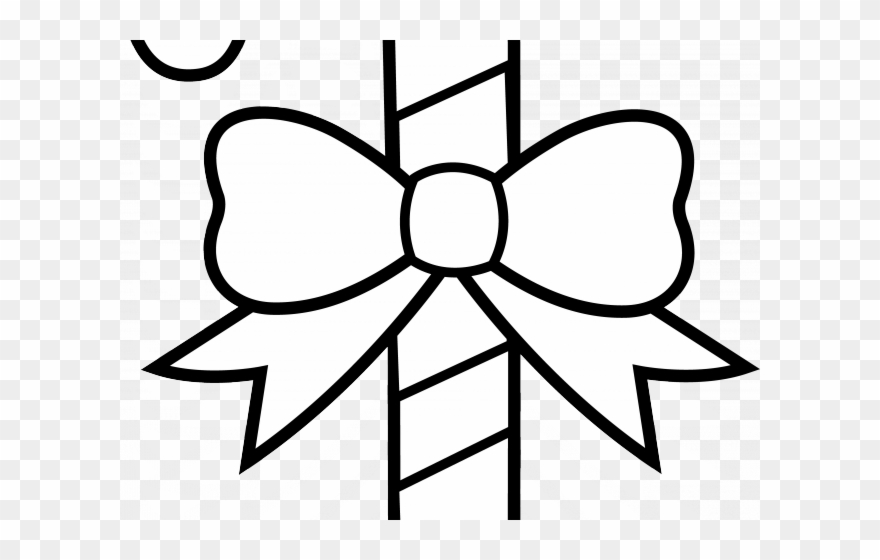 Candy Cane Clipart Row - Christmas Candy Cane Outline - Png Download