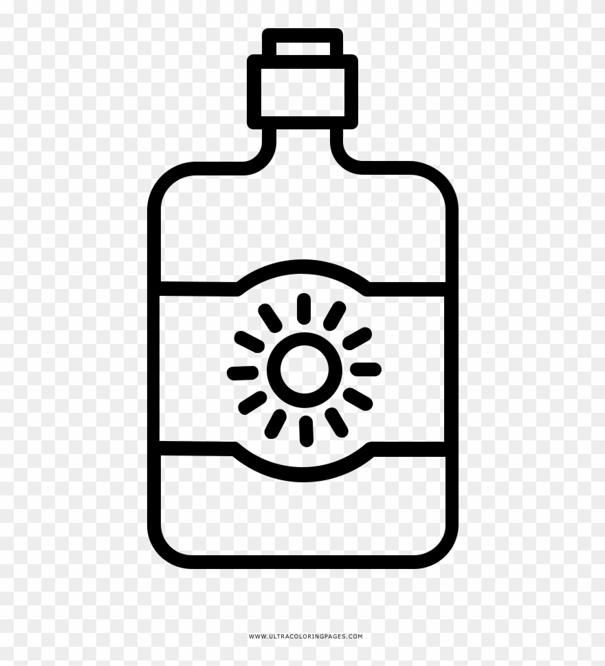 Sunblock Coloring Page - Coloring Pics Of Sun Screen Clipart
