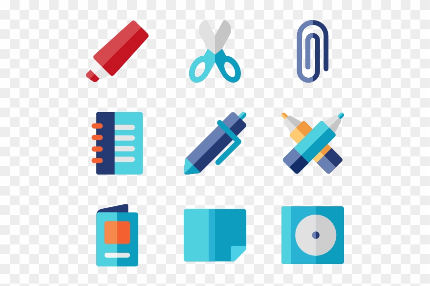 Stationery Elements - Icono De Libreria Papeleria Clipart