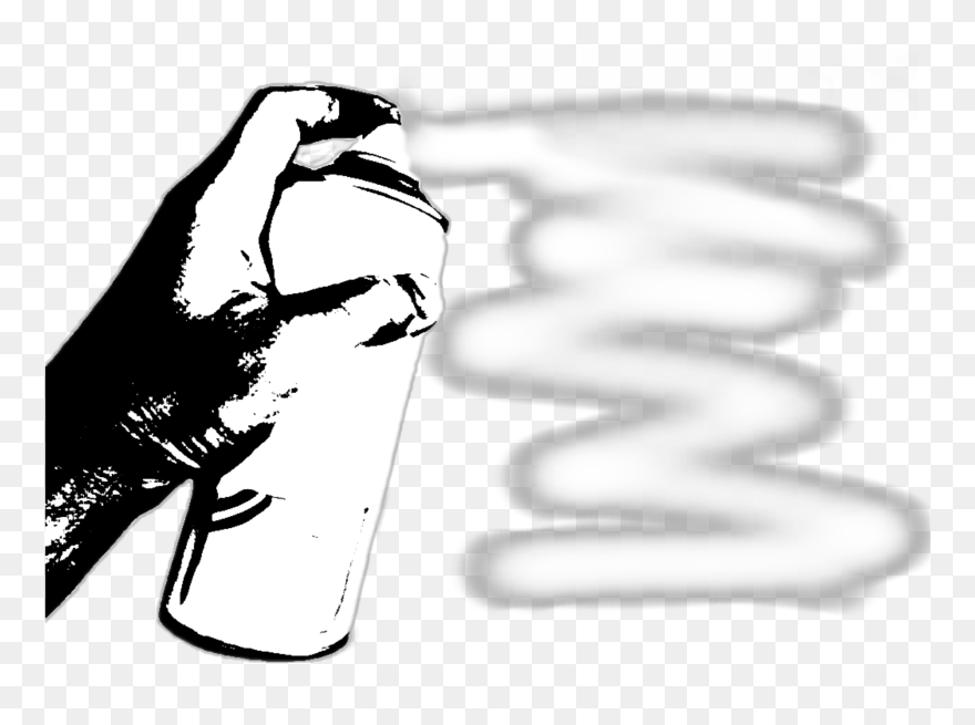 #tag #graffiti #dubrootsgirlcreation #spray #spraypaint - Spray Can With Hand Graffiti Png Clipart