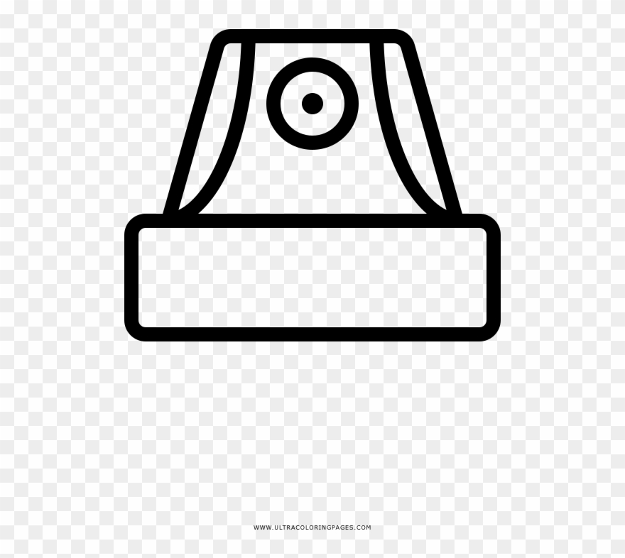 Spray Paint Cap Coloring Page - Line Art Clipart