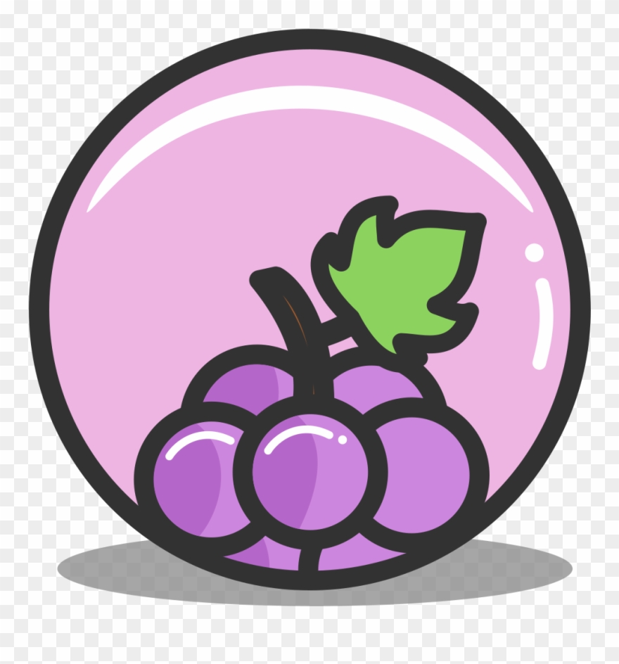 Button Grape Icon - Nutrition Ico Clipart