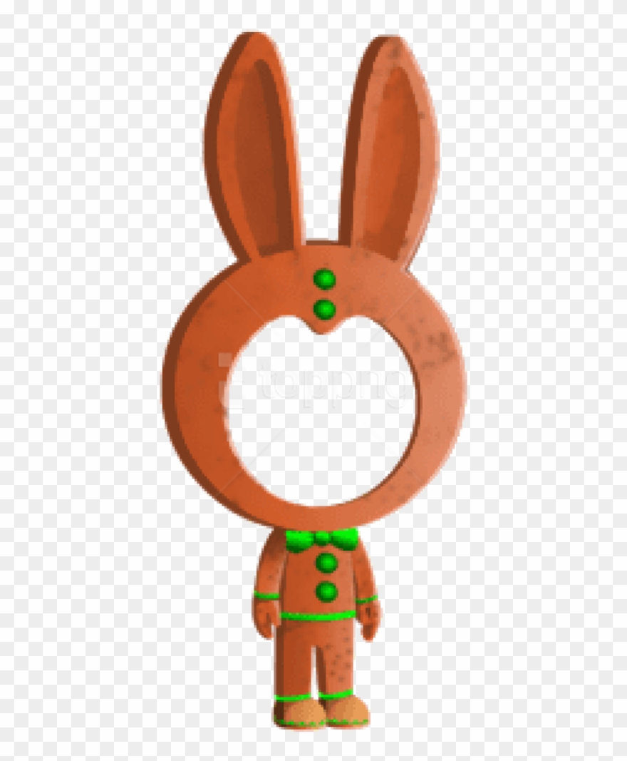 Free Png Easter Gingerbread Bunny Png - Cartoon Clipart