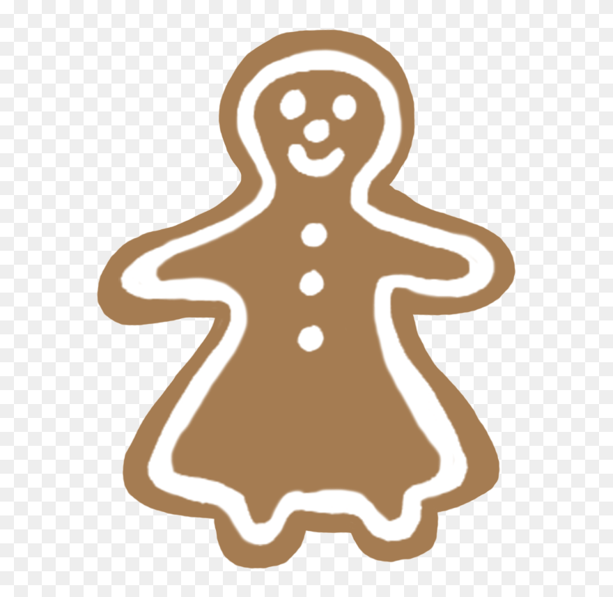 Gingerbread Woman, Gingerbread Man - Illustration Clipart