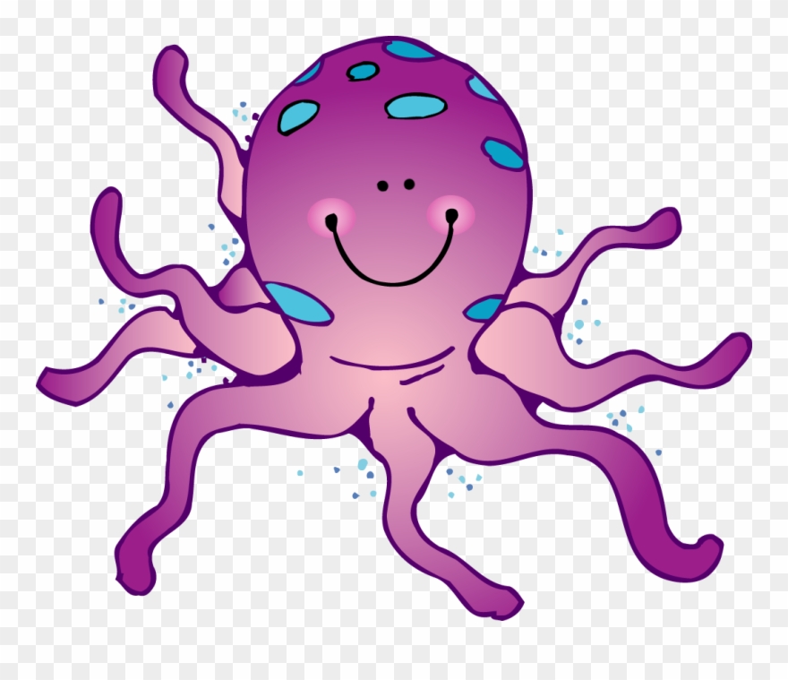 Ocean - Octopus Clipart Transparent Background - Png Download