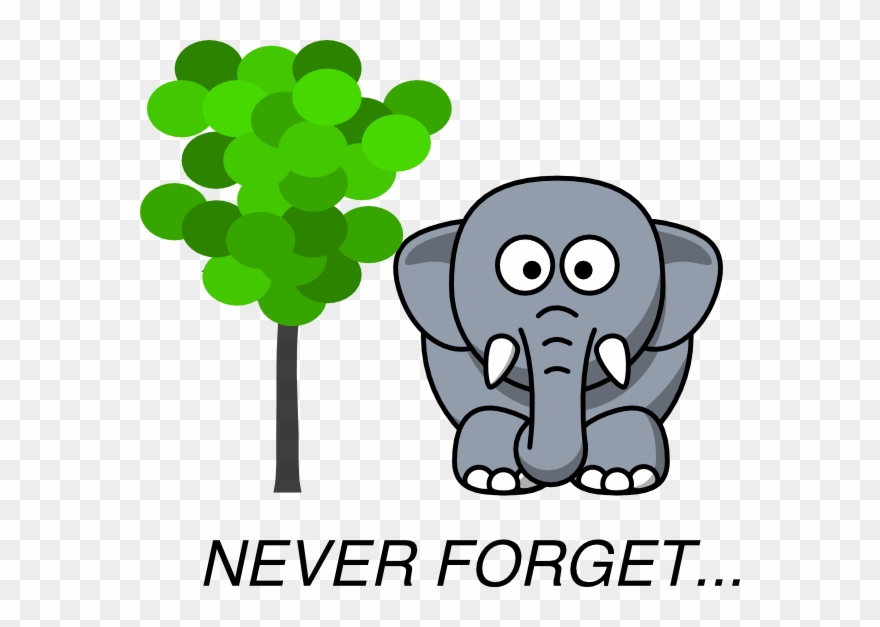 Elephant Clipart Memory - Elephant Never Forgets Clipart - Png Download