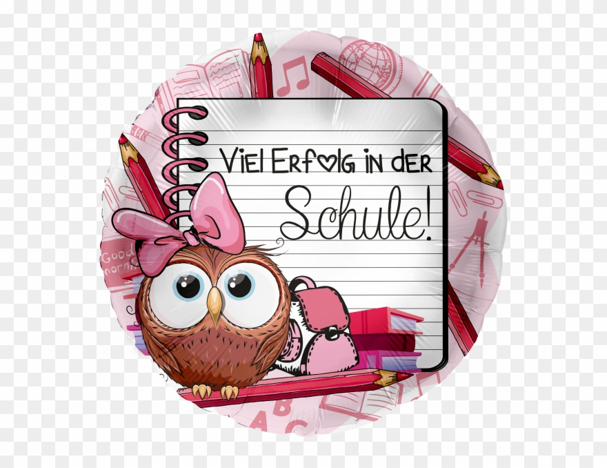 Folienballon Viel Erfolg In Der Schule Mädchen, 45см - Cartoon Clipart