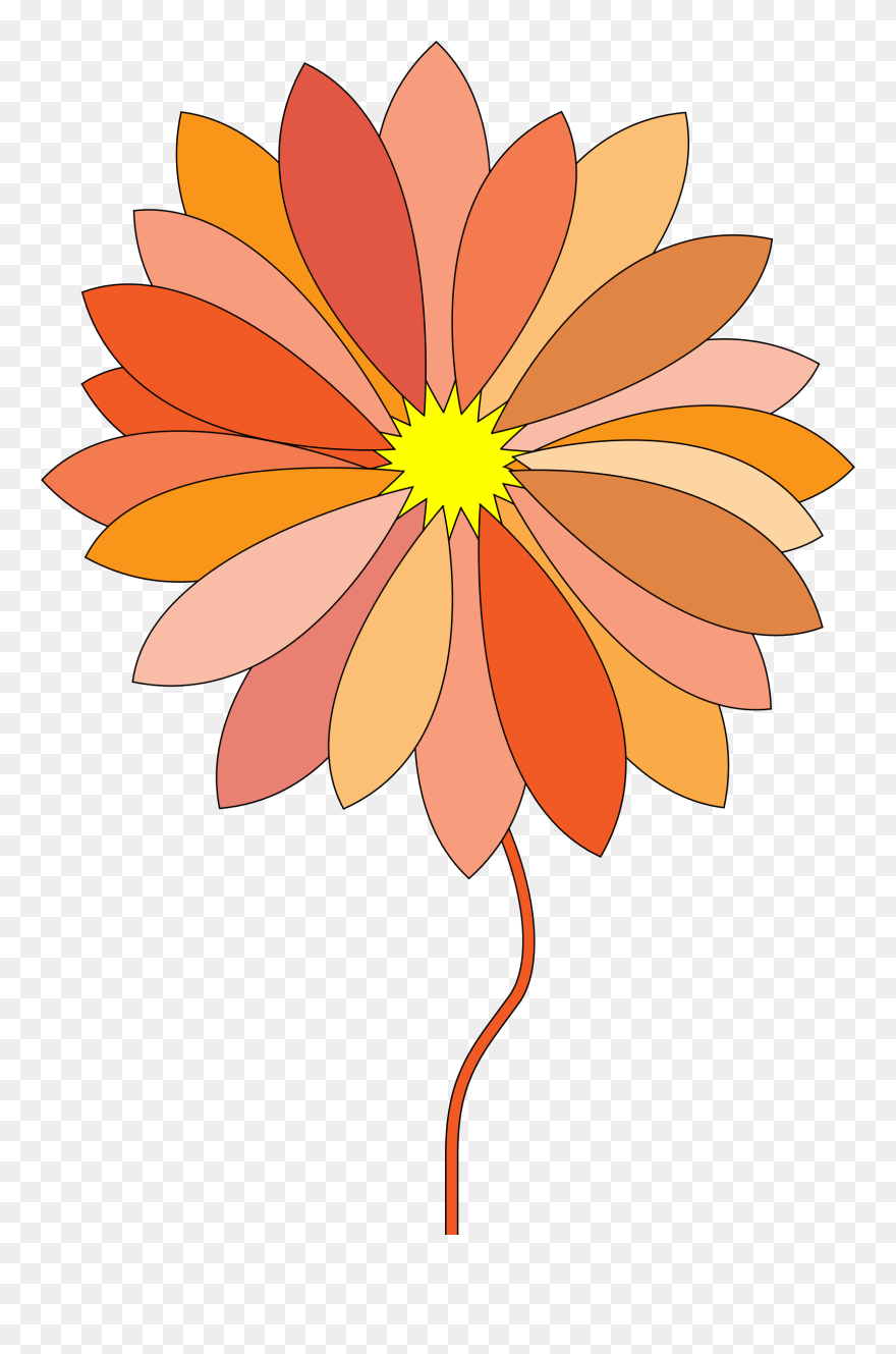 Flower Clipart, Flower Design Svg - Cartoon Flower Gif Png Transparent Png