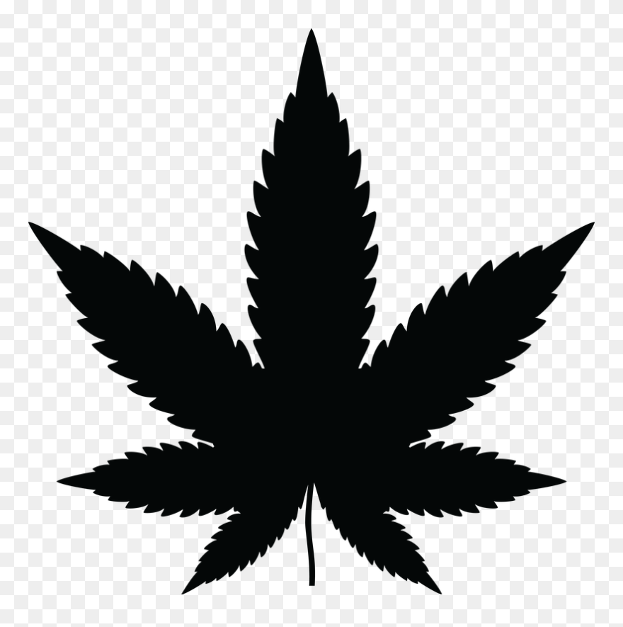 By Gdj - Weed Black And White Clipart