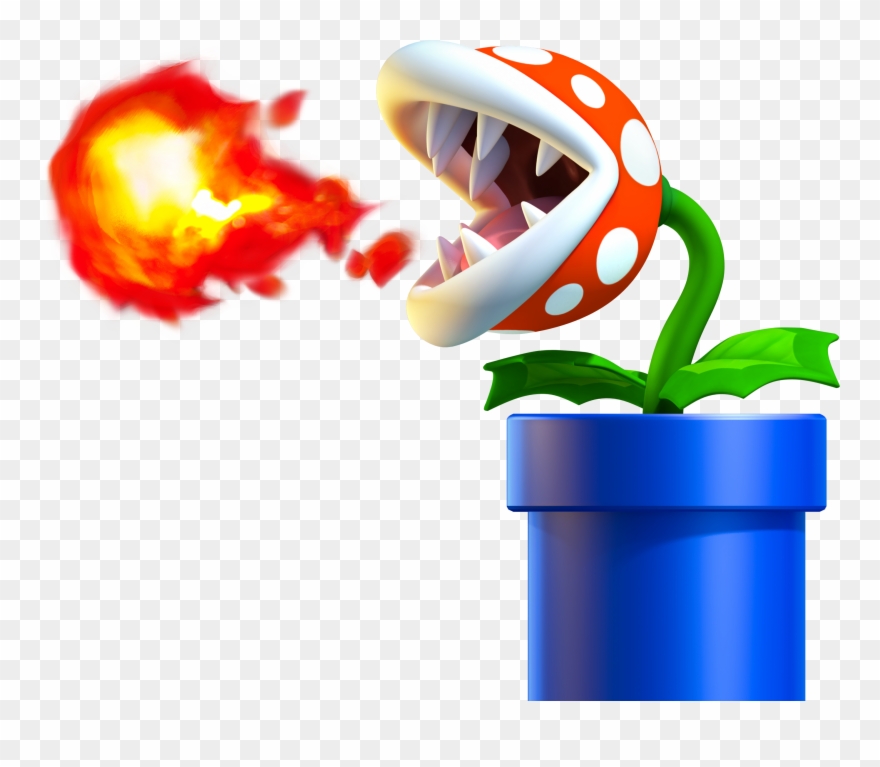 Enemy Art From New Super Mario Bros - Planta Carnivora De Mario Bros Clipart