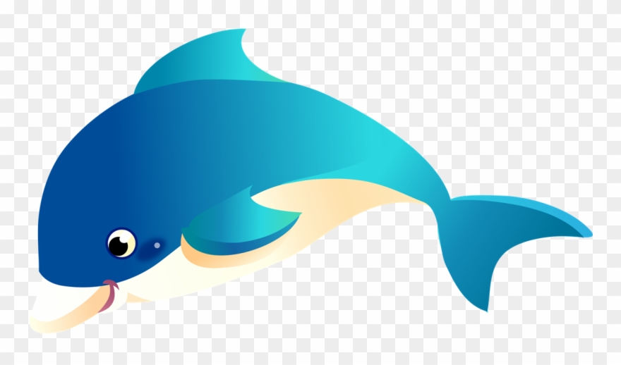 Sea Life Clipart Baby Dolphin - Dolphin Clipart Transparent Background - Png Download