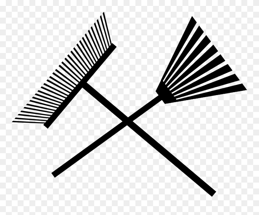 Rake Computer Icons Garden Tool Garden Tool - Garden Tools Clipart Black And White - Png Download